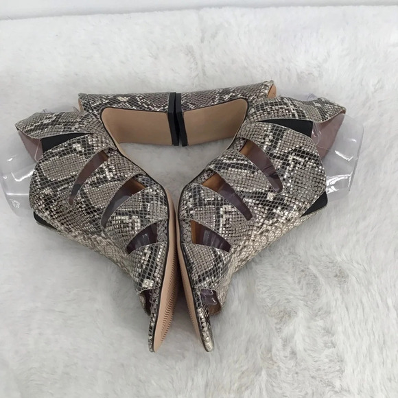 Corso Como Madelina Open Toe Reptile Print Block Heel Slingback NWOT Size 9 - Picture 7 of 10
